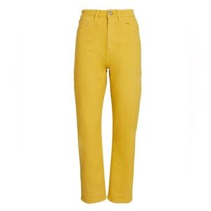 NEW SPRWMN Los Angeles Malala high rise yellow Jeans Carrot Silhouette sz 25
